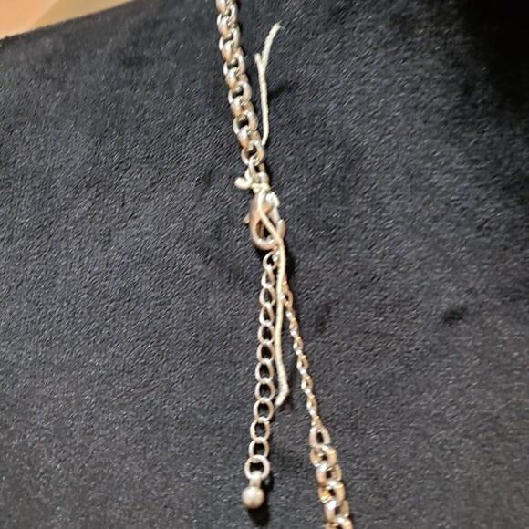 Womens Fashion Clear Cloudy Translucent Beads Collar Necklace with Lobster Clasp - Picture 6 of 6